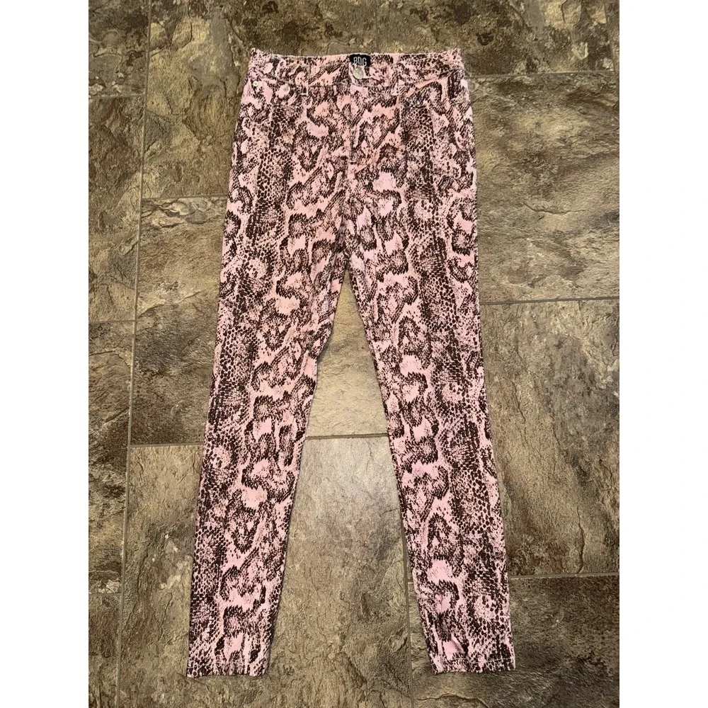 Snake Print Pink BDG Twig High-Rise Skinny Jeans Women Size 27 Urban‎ Outfitters
